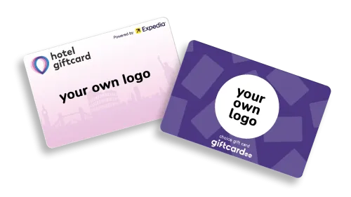 Print company logo on gift card